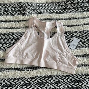 NWT old navy seamless pink eggshell girls sports bra sz.XL